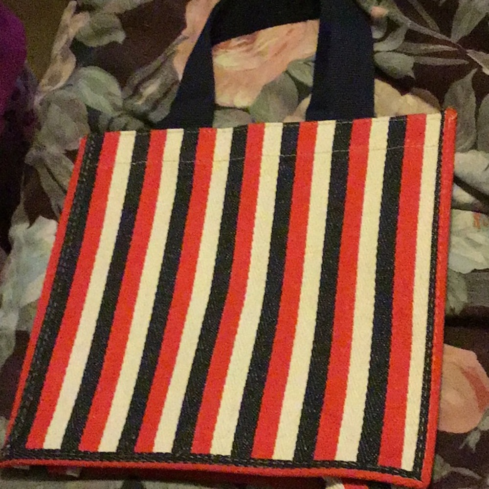 Striped Structured Tote Bag - Picture 3 of 3